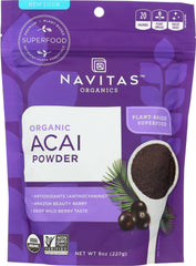 Navitas Organics front pouch showing clean packaging and benefits