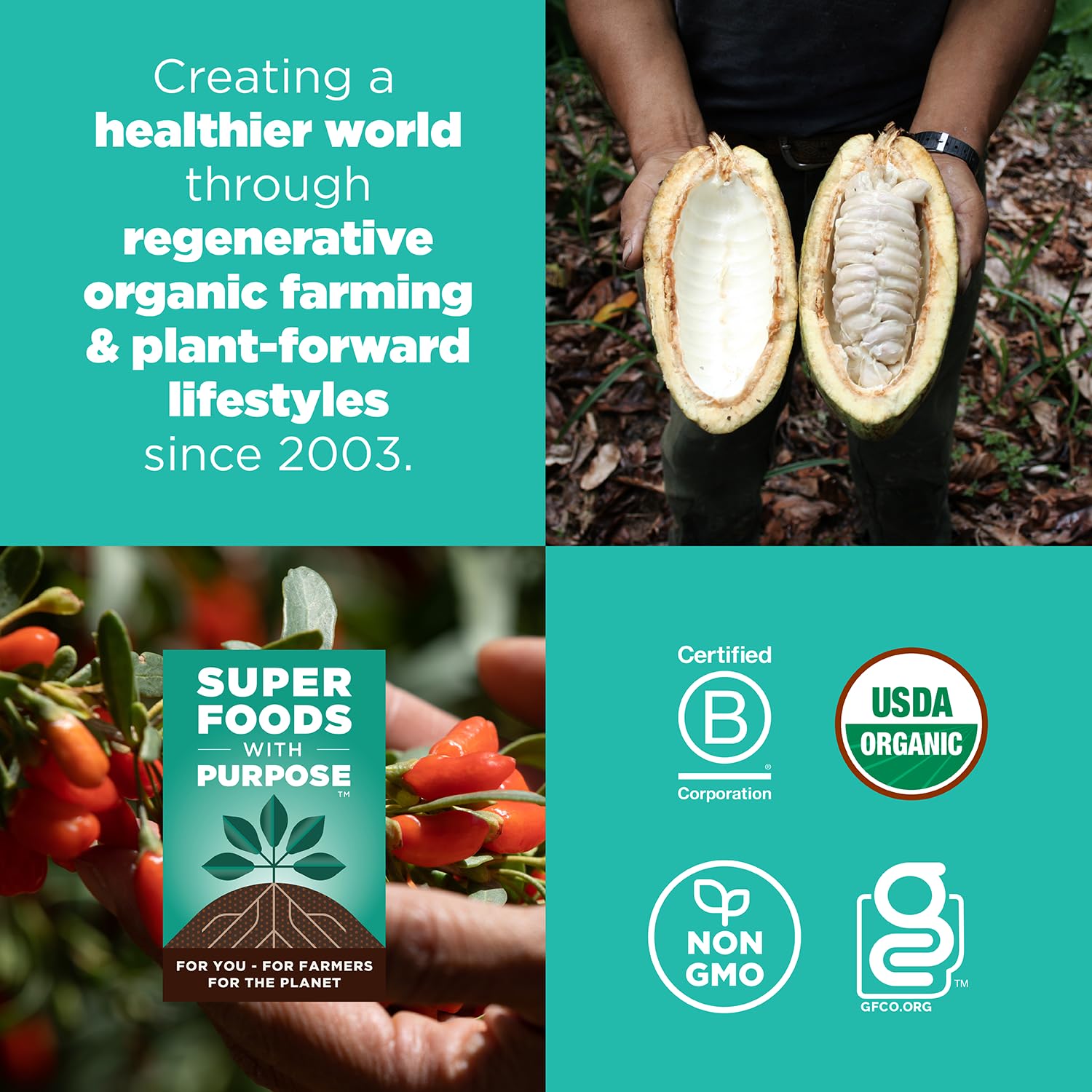 Navitas Organics in a backpack pocket illustrating portable snack readiness