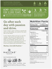 Navitas Organics close-up of hemp hearts texture highlighting soft creaminess