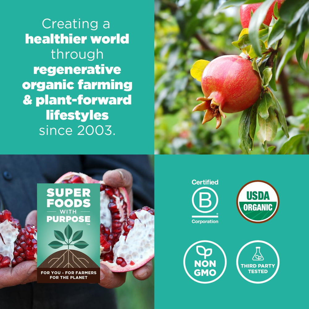Navitas Organics label and certifications showing organic and non-GMO benefit
