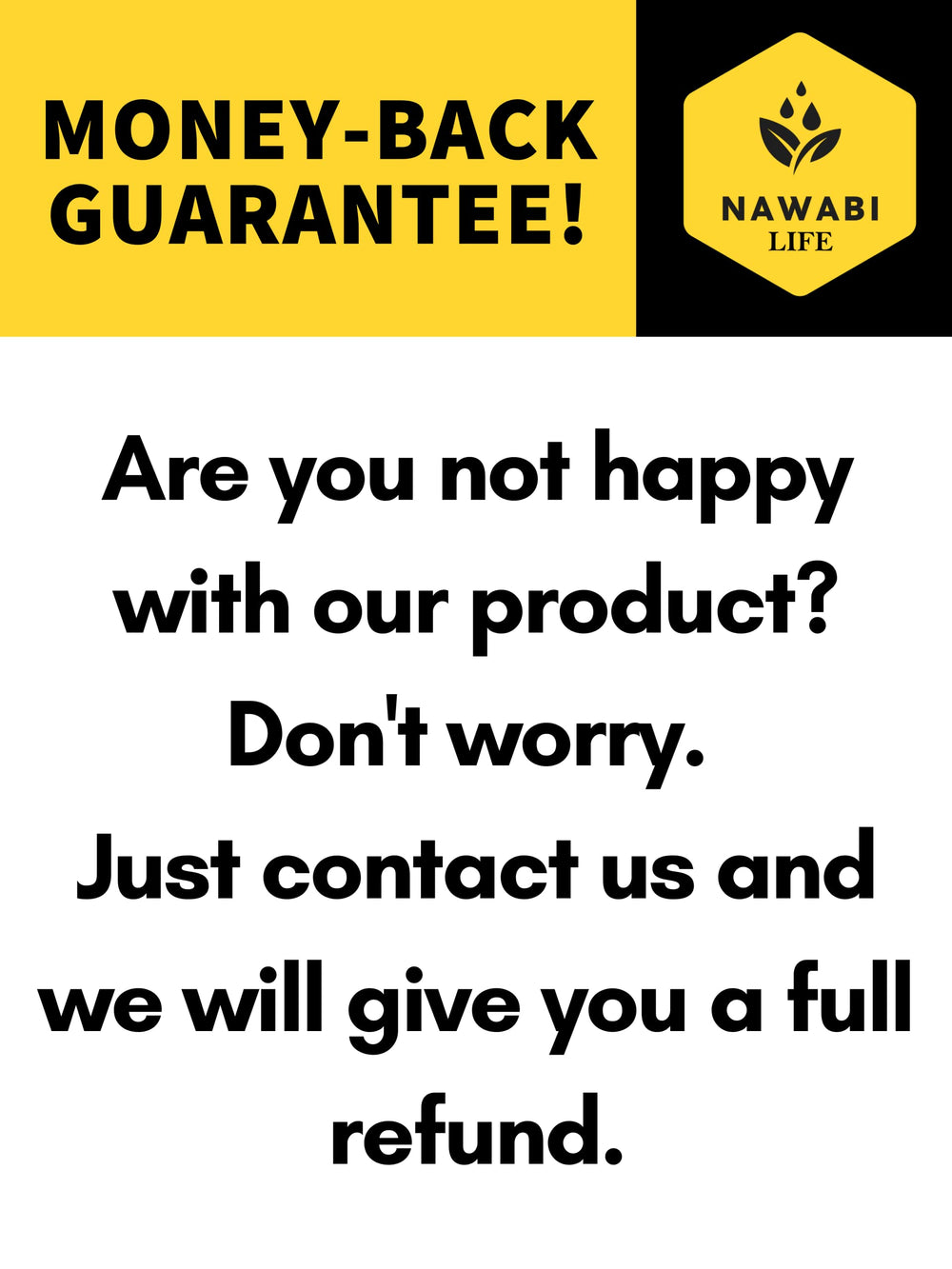 NAWABI LIFE label close-up showing Non-GMO, Gluten Free, Halal certifications