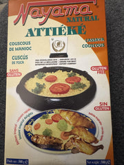 Nayama attieke front packaging showing pack of four and weight information for easy purchase
