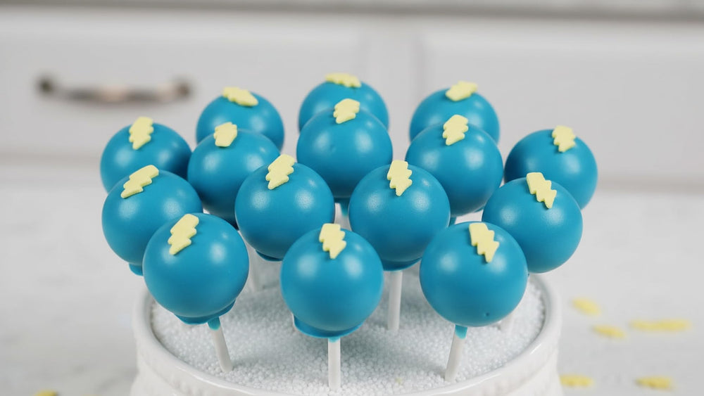 NCS sprinkles displayed in a baking studio with decorating tools