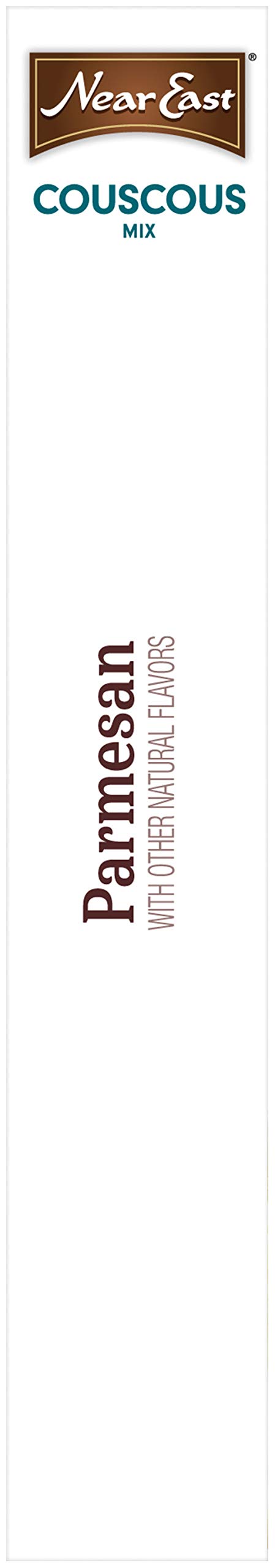 Near East cooked Parmesan couscous plated, ready-to-serve side dish appeal
