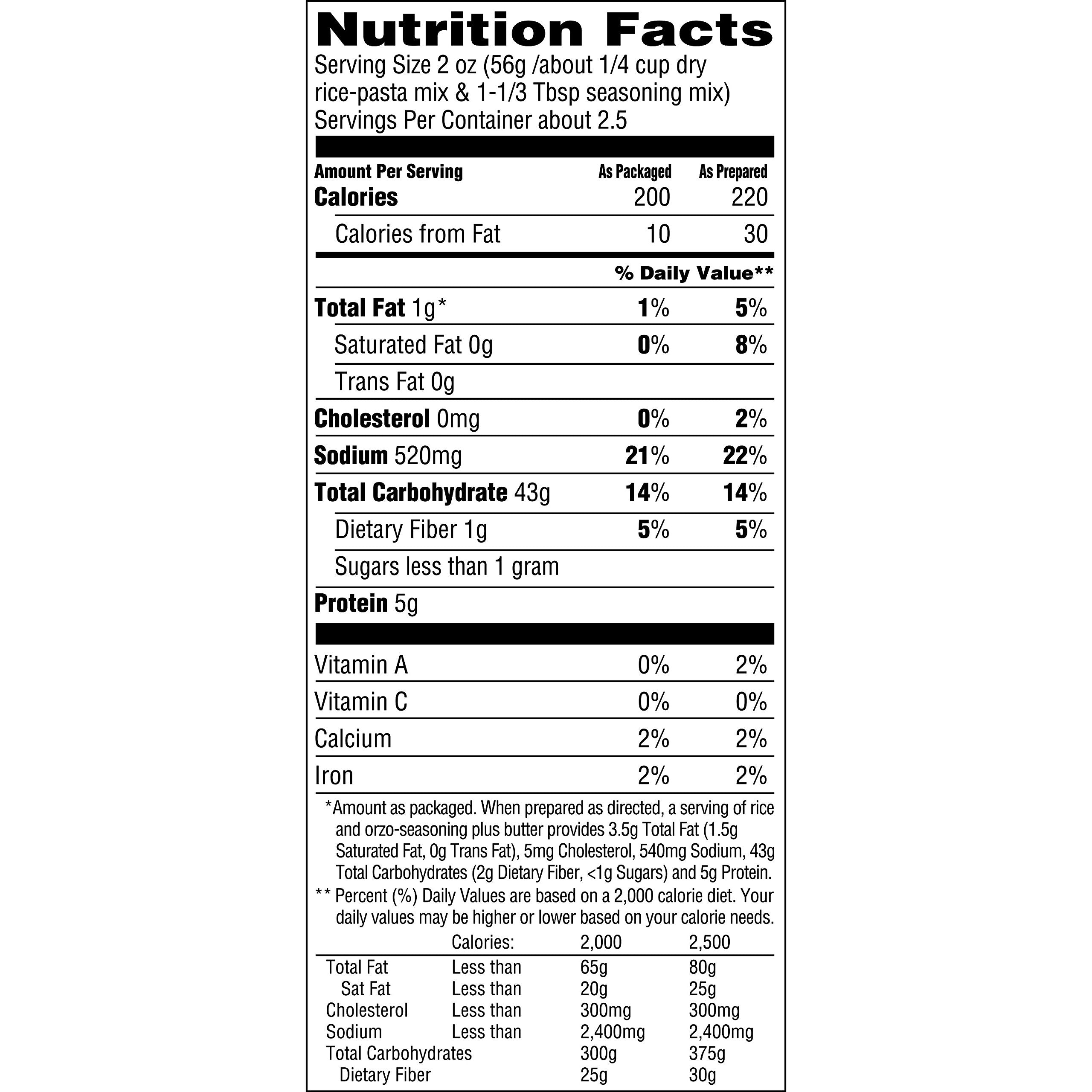 Near East ingredient label with kosher certification for dietary assurance