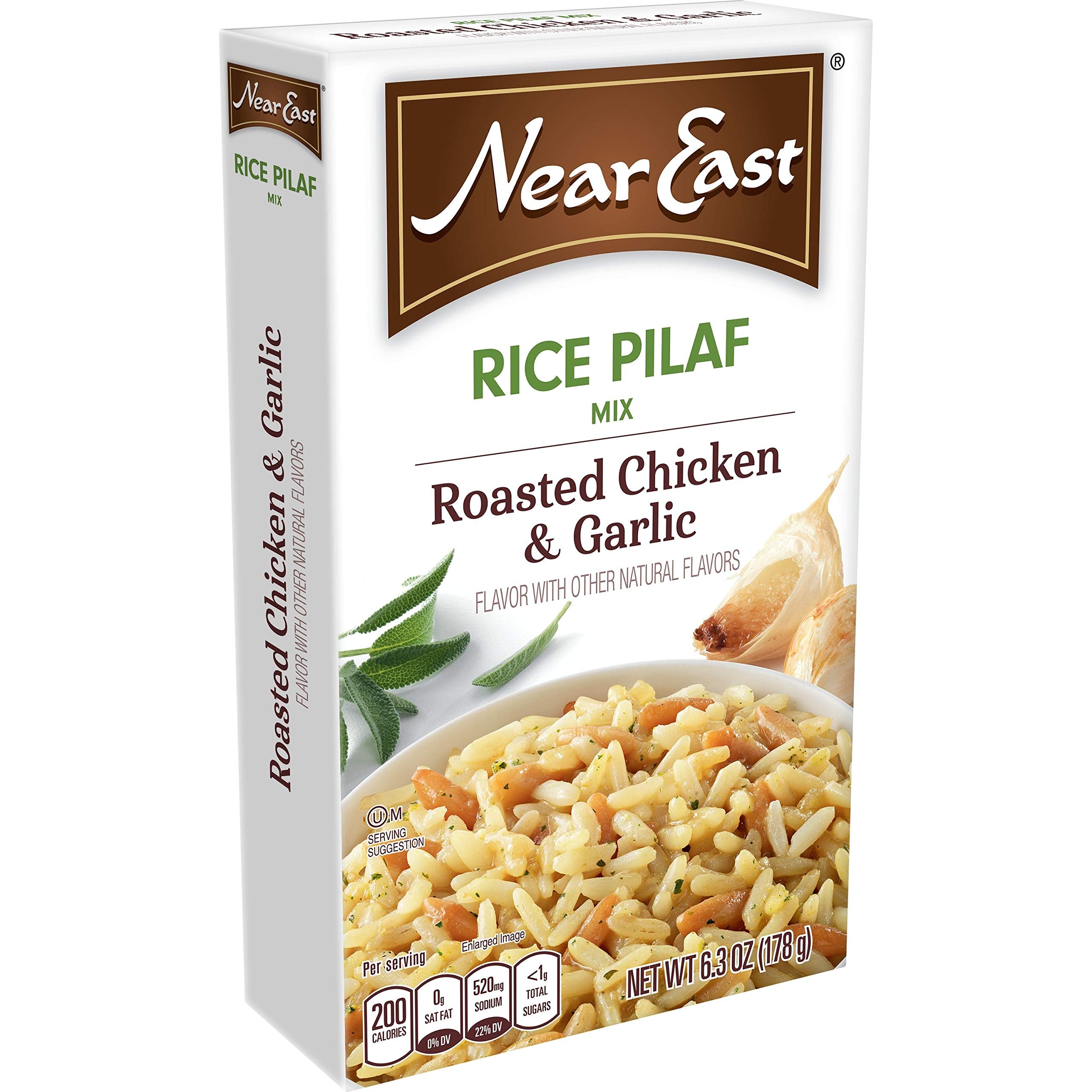 Near East portion served on dinner plate illustrating easy family-friendly side