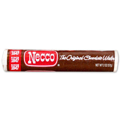 Necco unwrapped roll close-up showing wafer discs and crisp texture for sharing