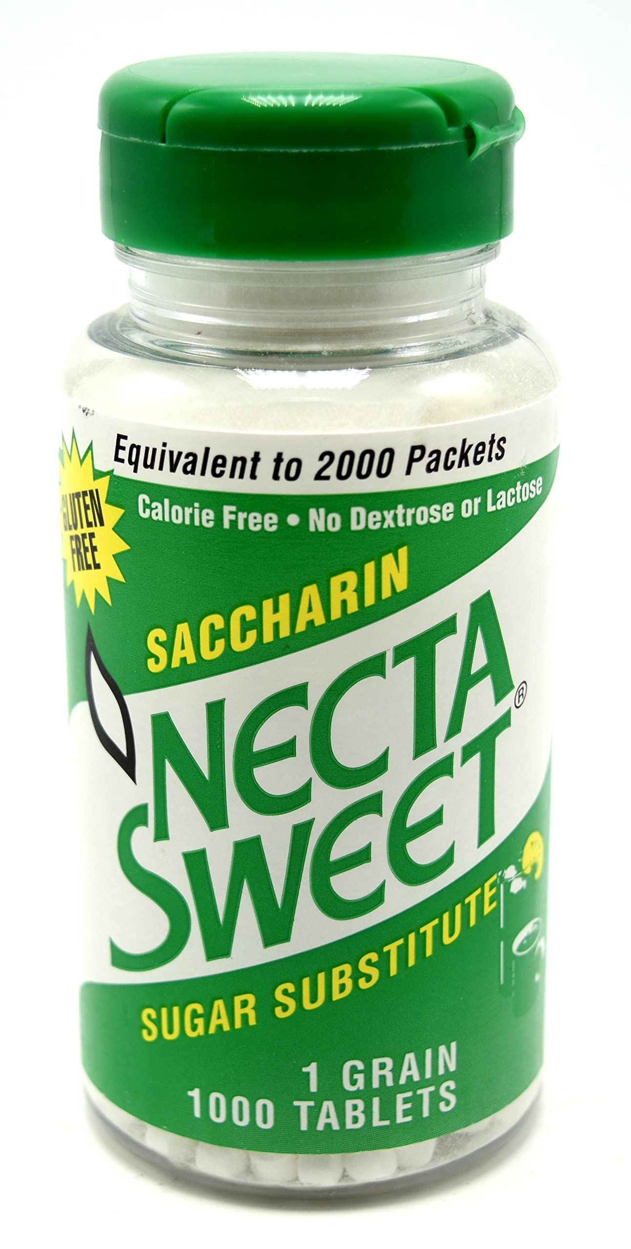 Necta Sweet front packaging two-bottle pack showing labels and tablet count for convenient supply
