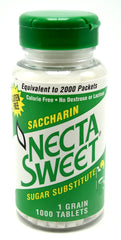 Necta Sweet front packaging two-bottle pack showing labels and tablet count for convenient supply