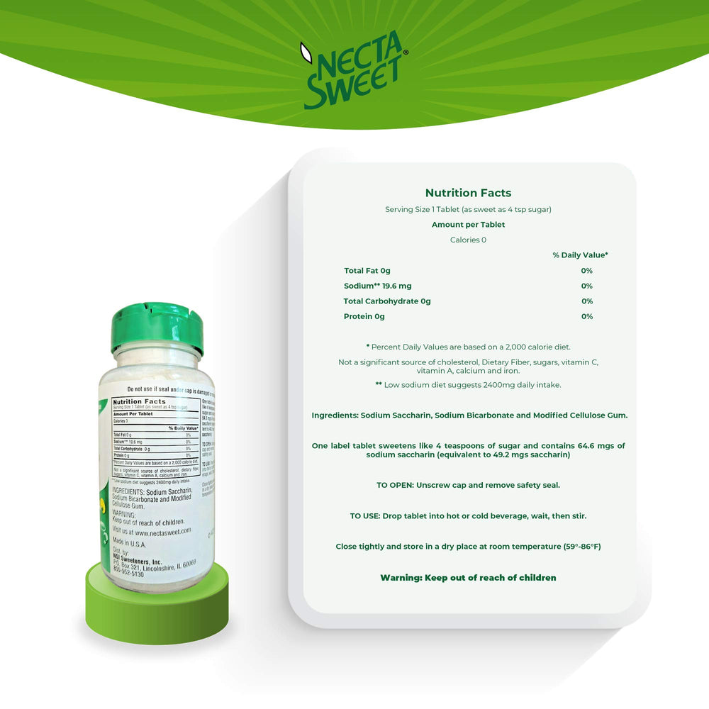 Necta Sweet in kitchen with cup of tea, convenient everyday-use benefit