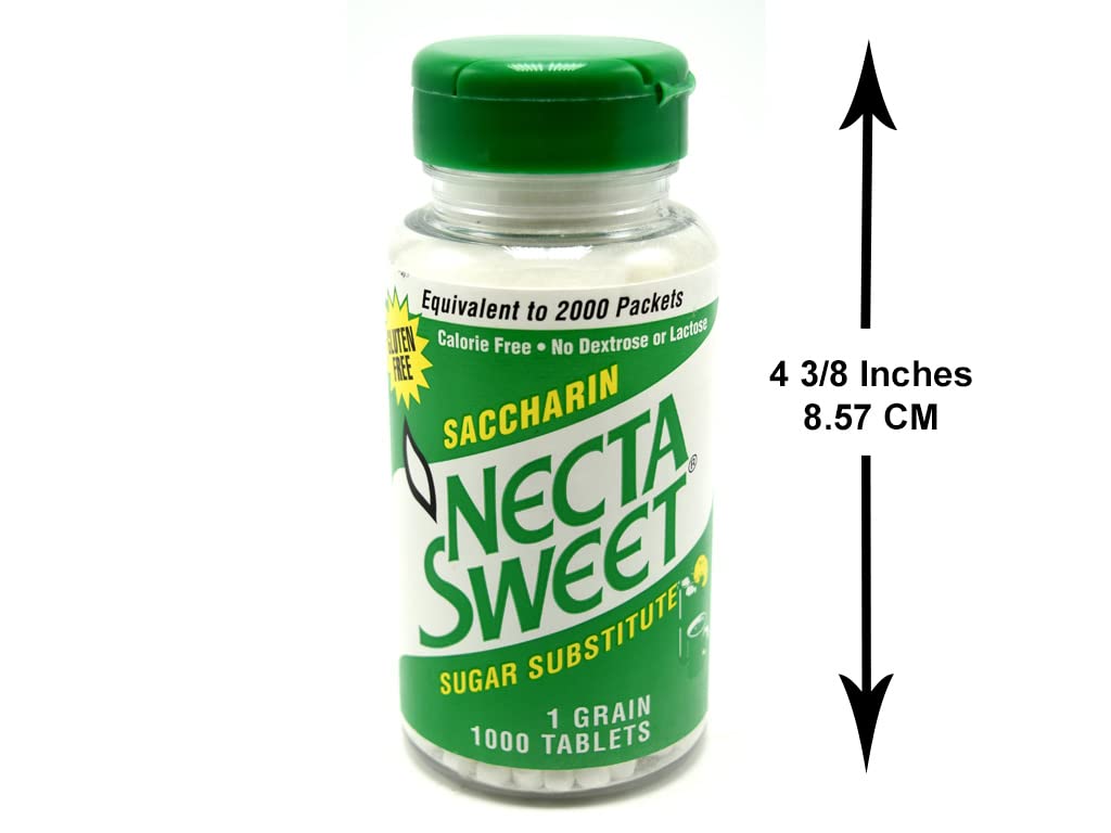 Close view of Necta Sweet label listing ingredients and allergen-friendly benefit