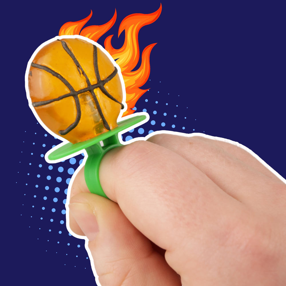 Needzo close-up of basketball candy top revealing textured detail and color