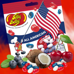 Needzo open bag spilled beans on table showing product portion and snacking appeal