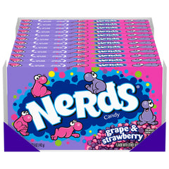 Nerds theater box front showing branding and colorful design for easy recognition
