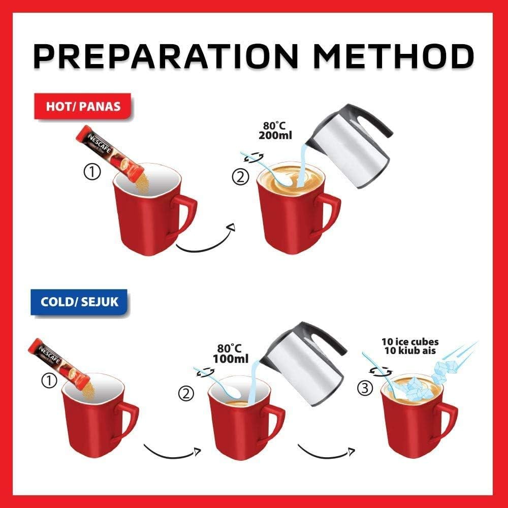 nescafe brewed cup steaming in mug showing smooth creamy taste