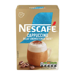 Nescafe powder close-up texture of the unsweetened decaffeinated mix, easy dissolving