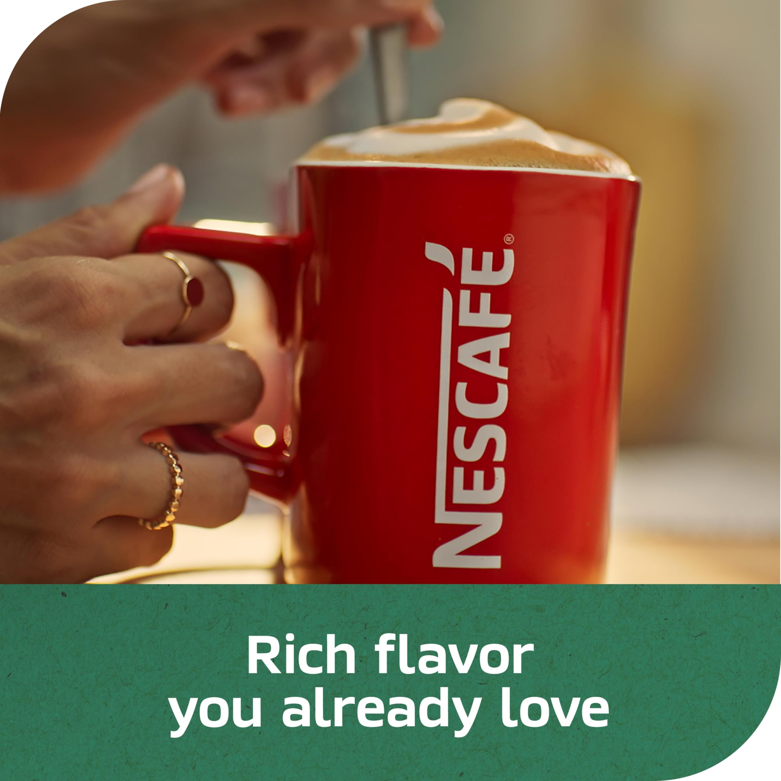 freshly poured cup beside jar showcasing roast-forward aroma and enjoyment