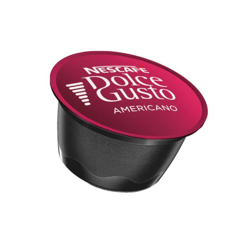 Nescafé Dolce Gusto machine brewing an Americano capsule, demonstrating easy preparation