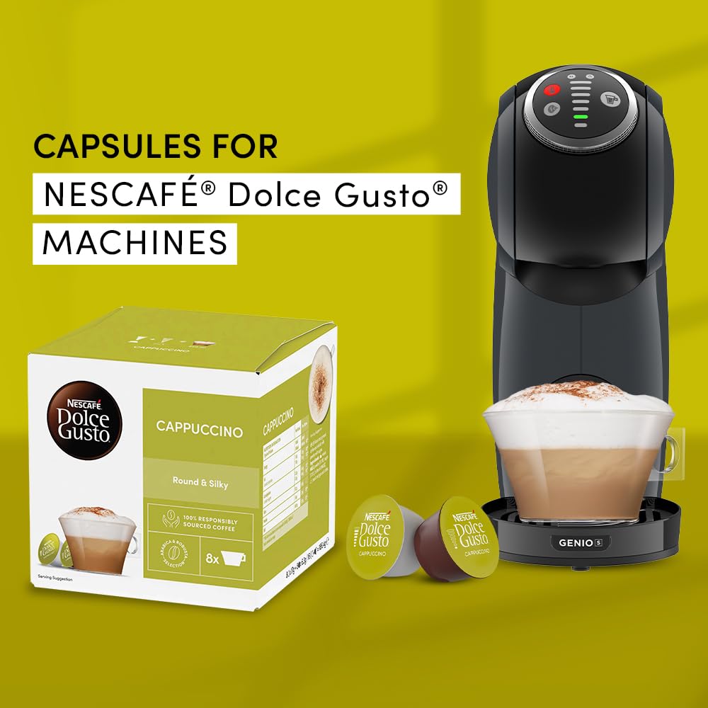 NESCAFÉ Dolce Gusto capsule close-up highlighting capsule design and convenient brewing