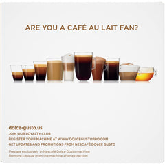 Nescafé Dolce Gusto label closeup highlighting ethical sourcing claim