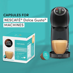 NESCAFÉ Dolce Gusto capsule close-up highlighting sealed pod freshness and quality