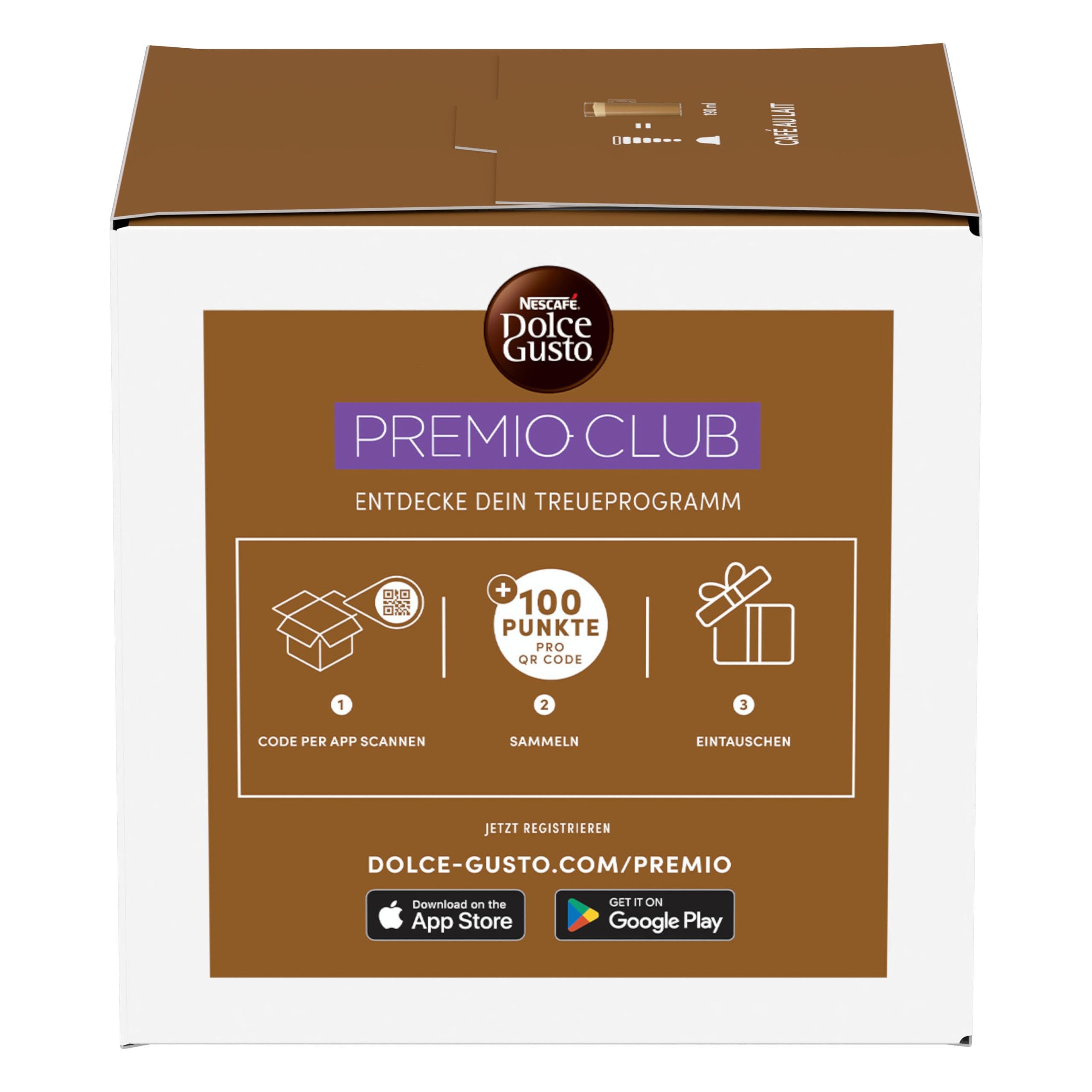 Nescafé Dolce Gusto capsule inserted in machine for quick brewing benefit