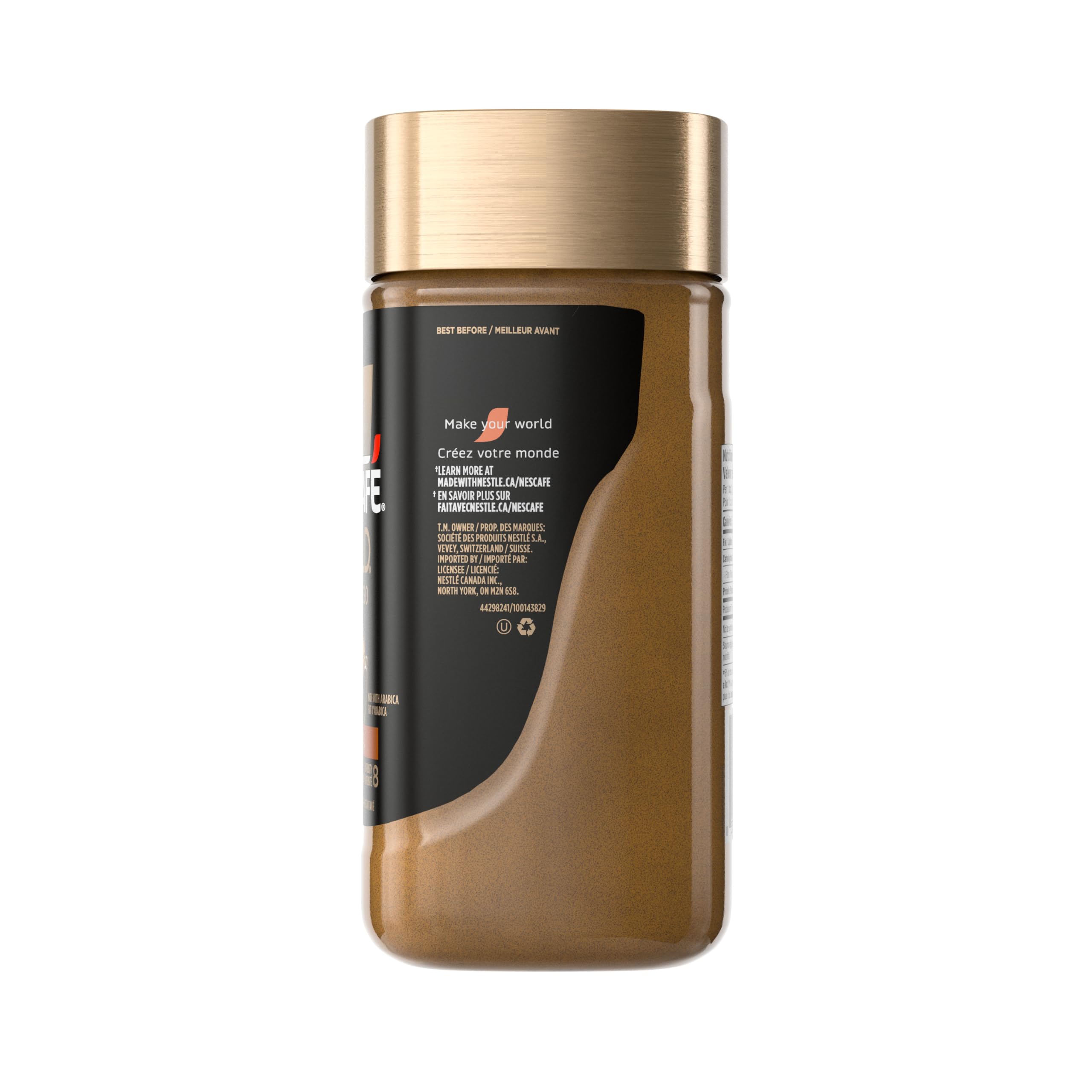 Nescafe Gold Espresso latte with foam highlighting creamy result