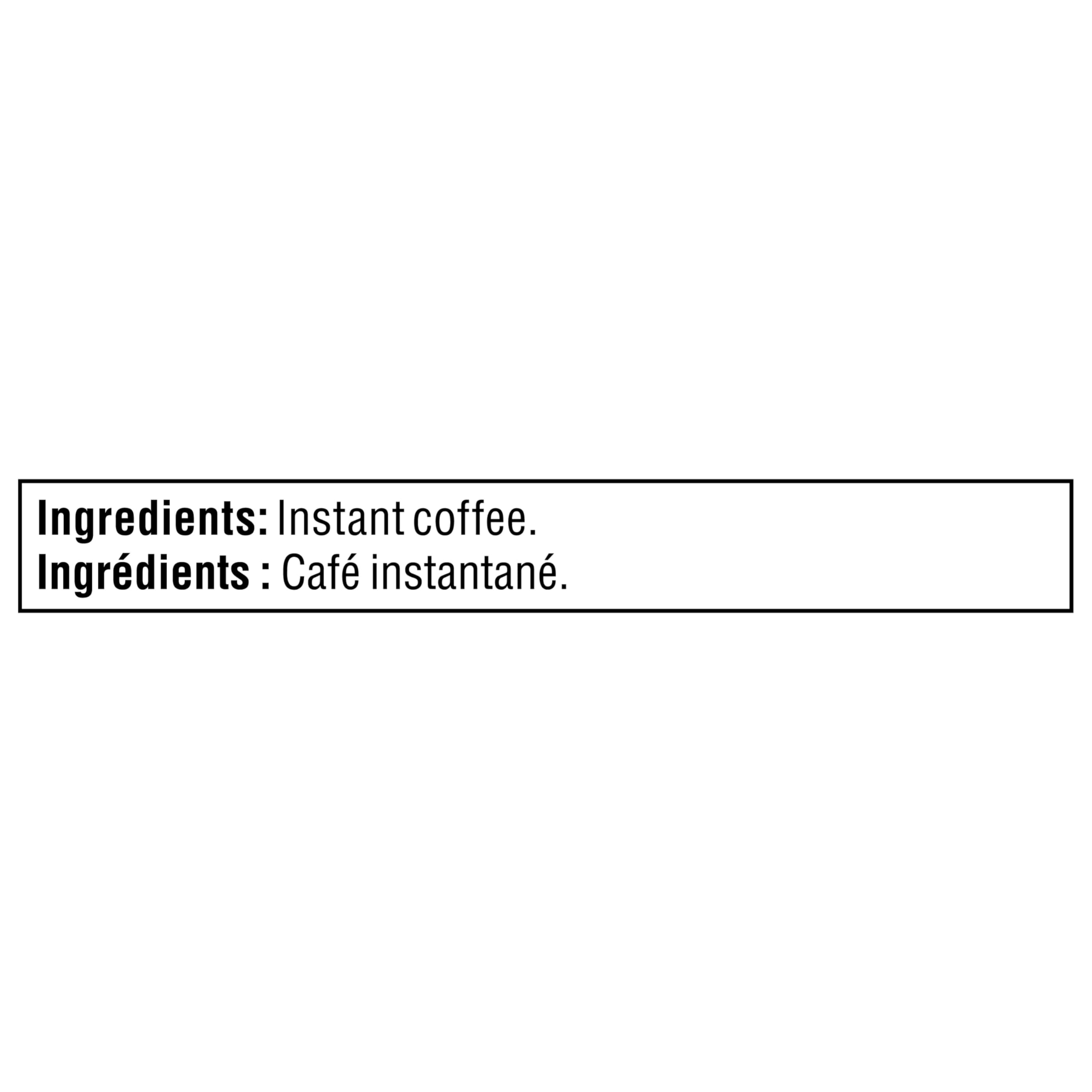 Nescafe Gold Espresso open lid with instant coffee visible for freshness