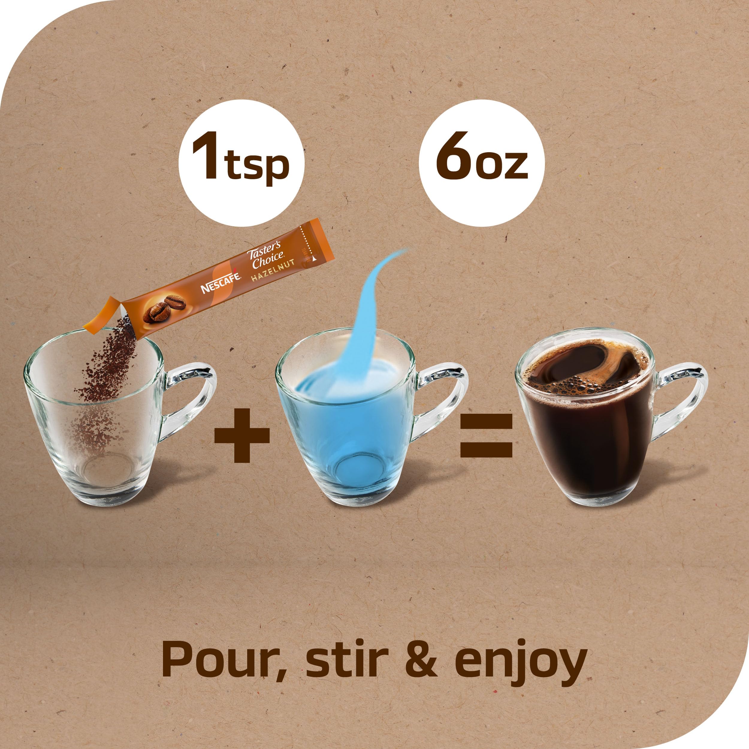 NESCAFÉ opened packet on shelf illustrating easy single-serve use