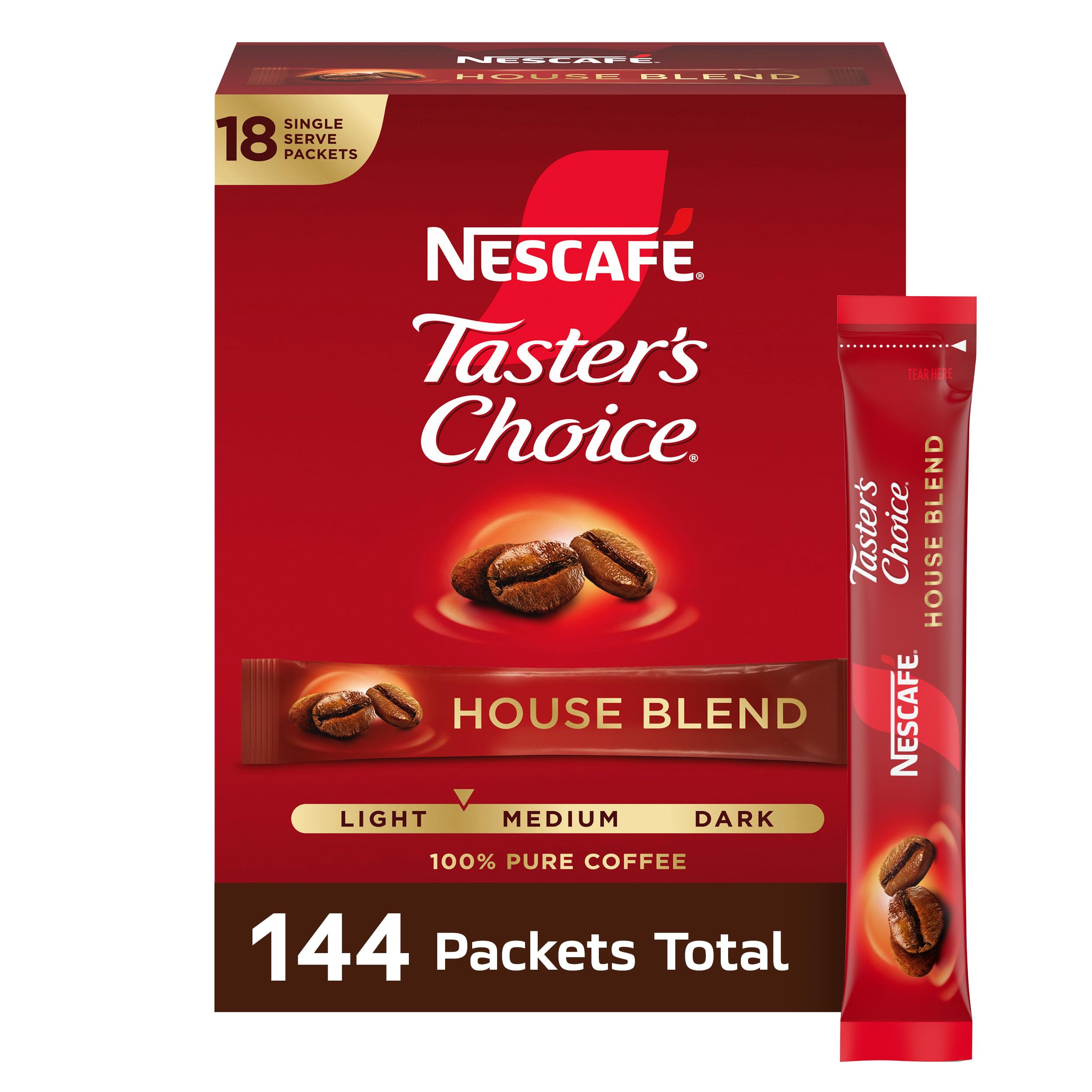 nescafe front packaging showing brand and convenient bulk supply