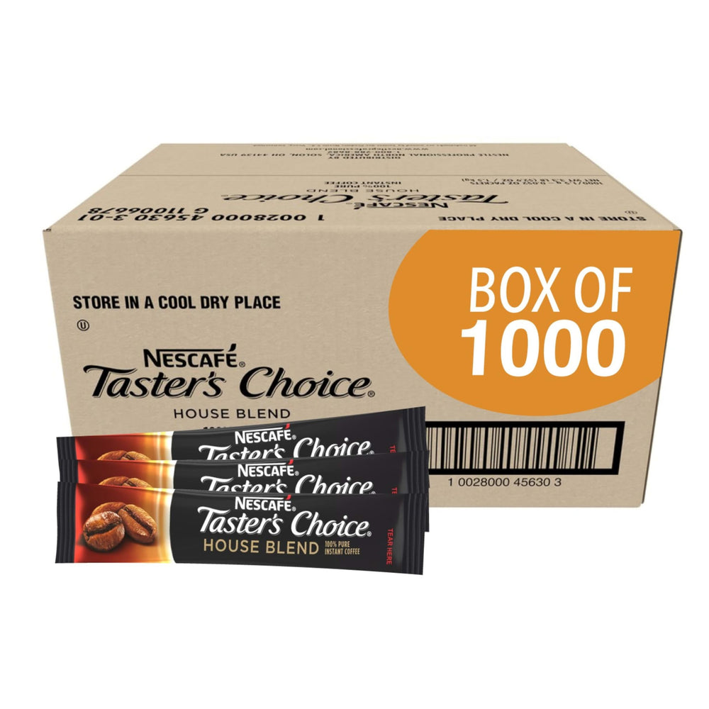 Nescafe light roast front packaging showing bulk 1000-pack benefit