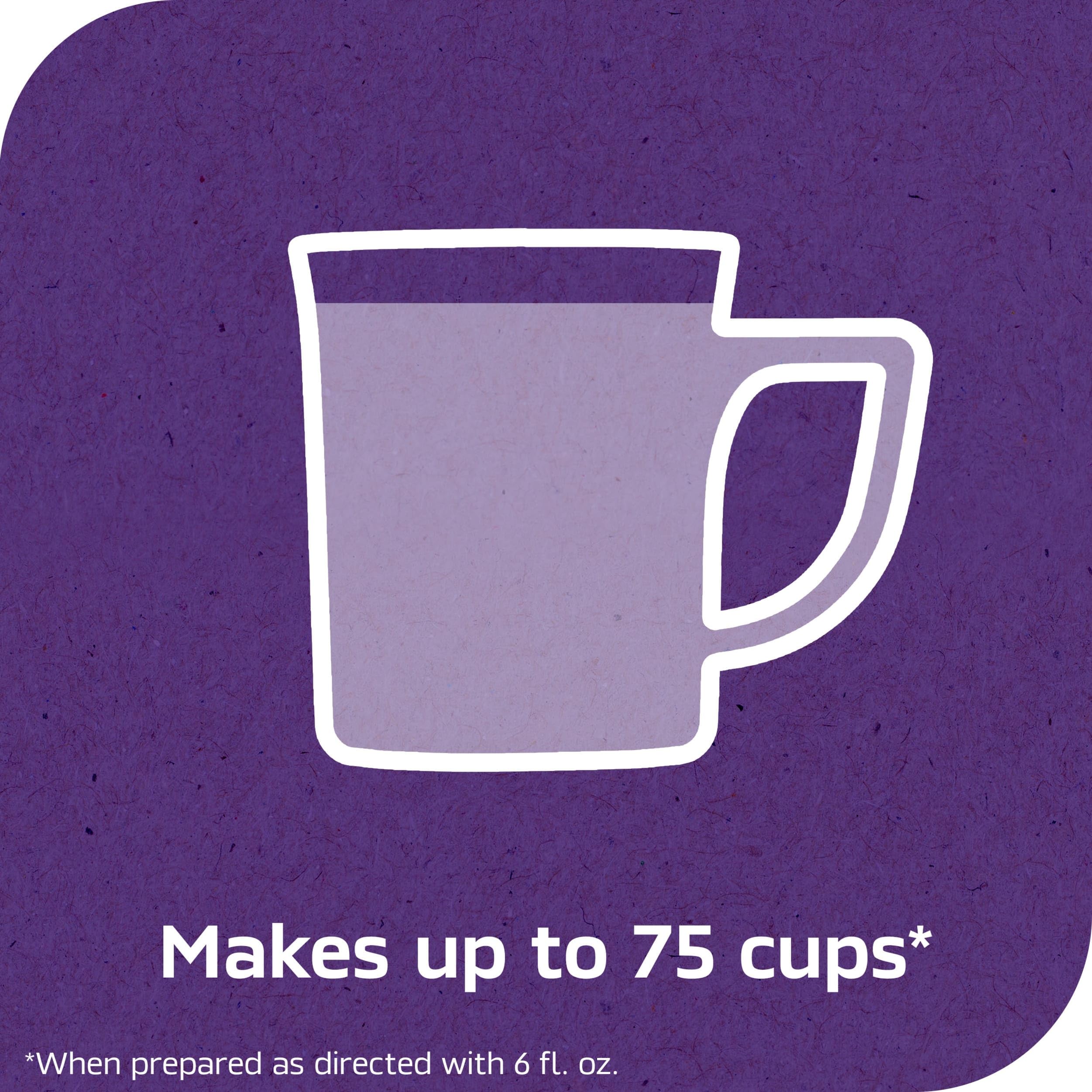 Nescafé Mocha next to teaspoon demonstrating scoop ratio and yield benefit