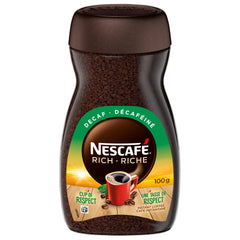 NESCAFÉ Rich decaffeinated front packaging showing jar and label, highlighting convenience