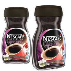 NESCAFÉ jar front packaging showing label and vanilla flavour, easy selection
