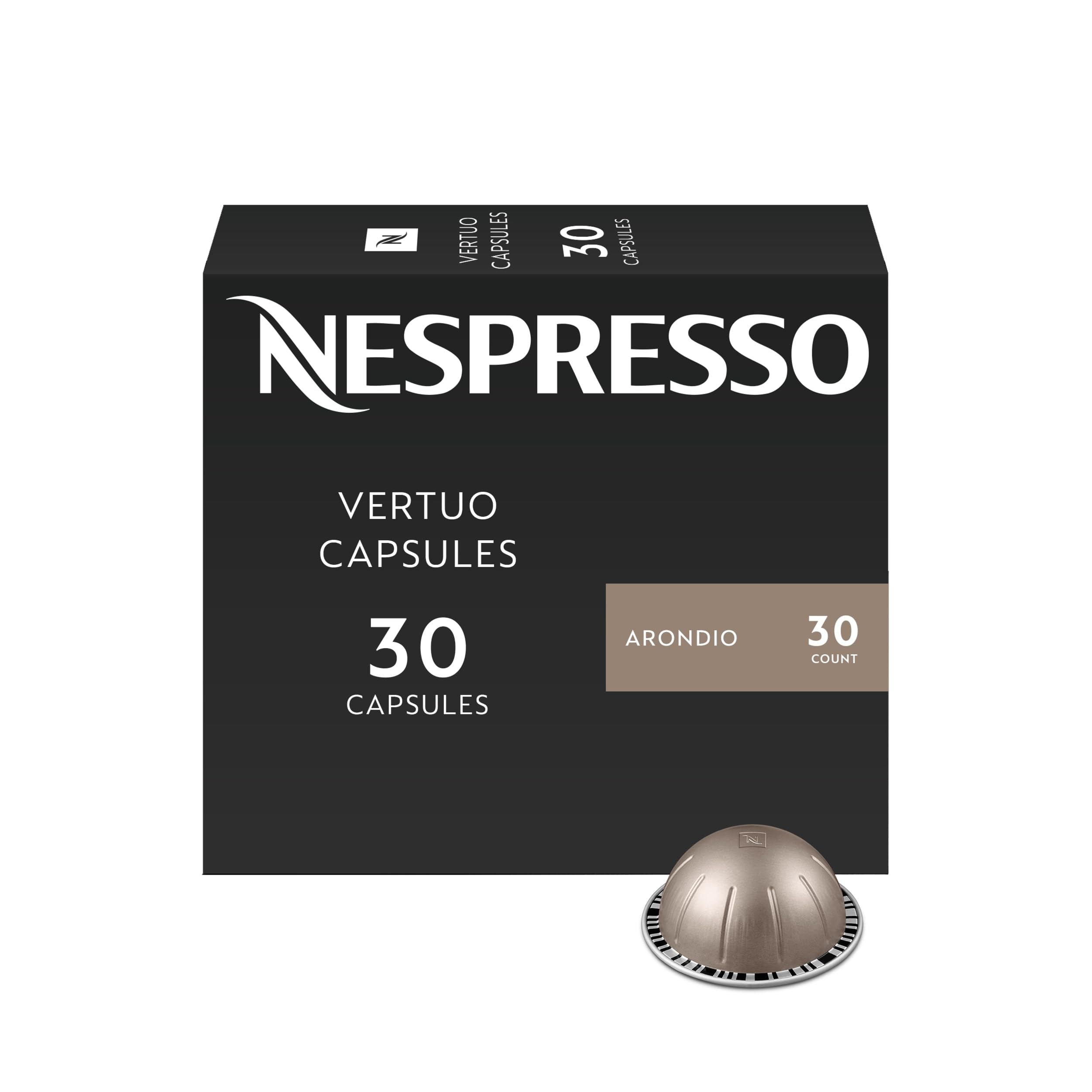 Nespresso Arondio front packaging showing product and convenience