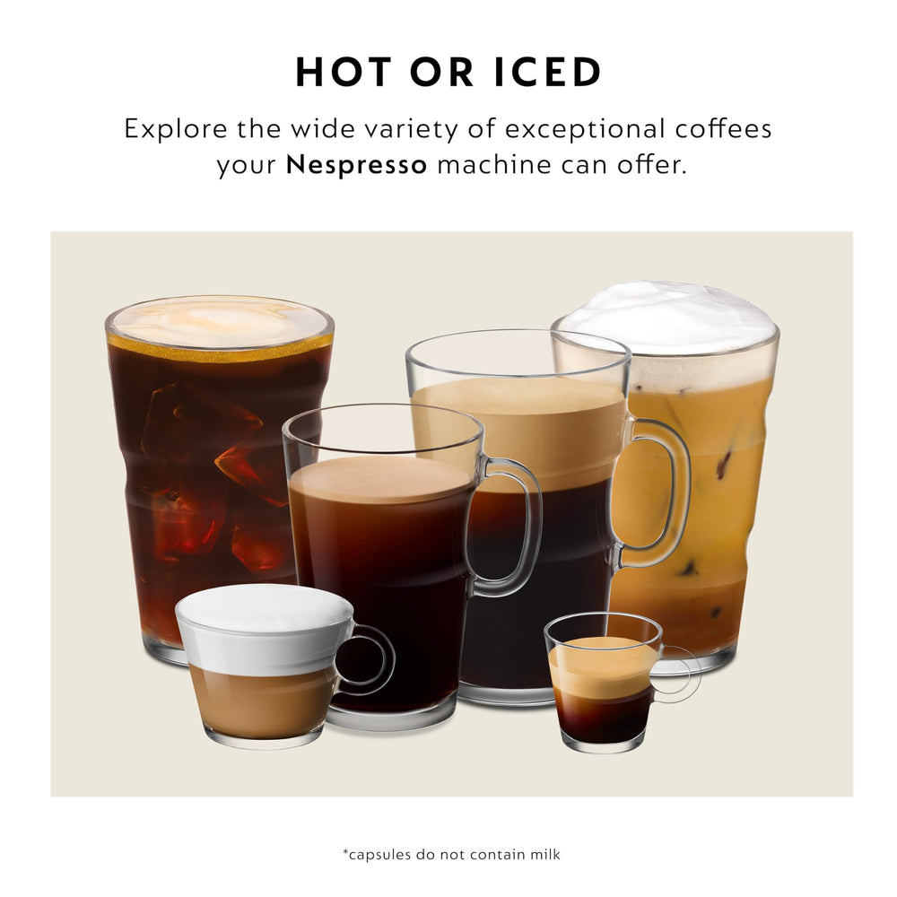 hand holding Nespresso Caffè Vanilio capsule to show bundle scale and easy loading