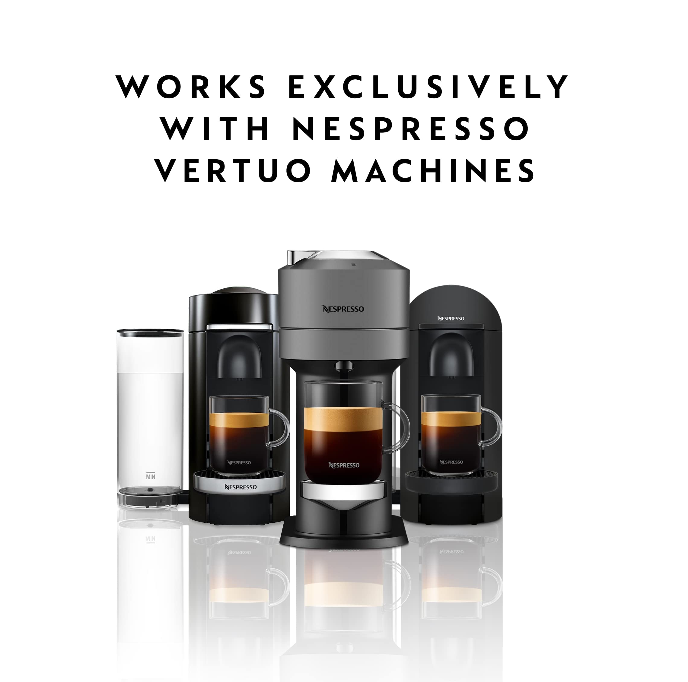 Nespresso brewed 7.8 oz cup from Vertuo capsule demonstrating full cup size