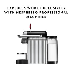 Close-up of a Nespresso Decaffeinato aluminum capsule highlighting seal and freshness retention