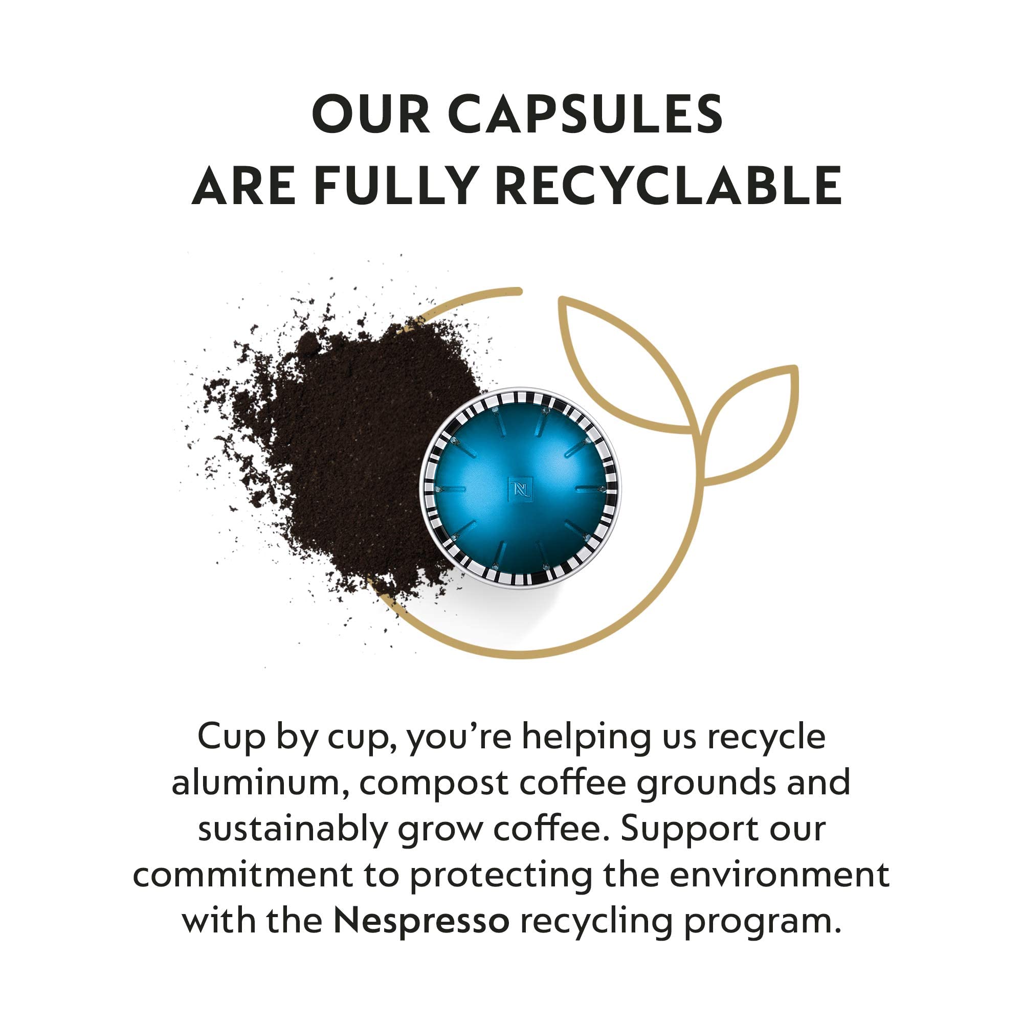 Nespresso Melozio capsule close-up emphasizing smooth roast and balanced taste
