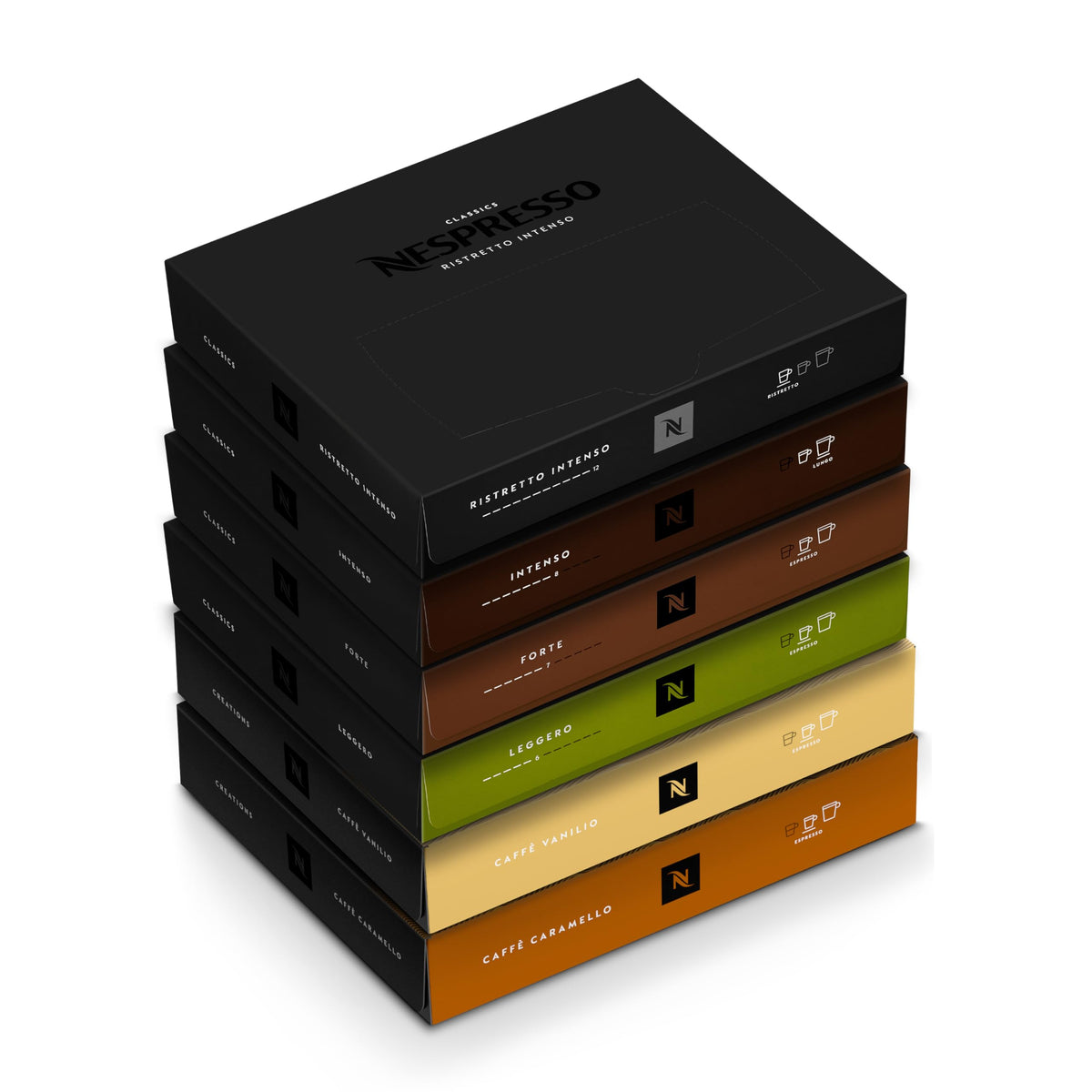 Nespresso Professional front packaging showing assortment and business-ready variety
