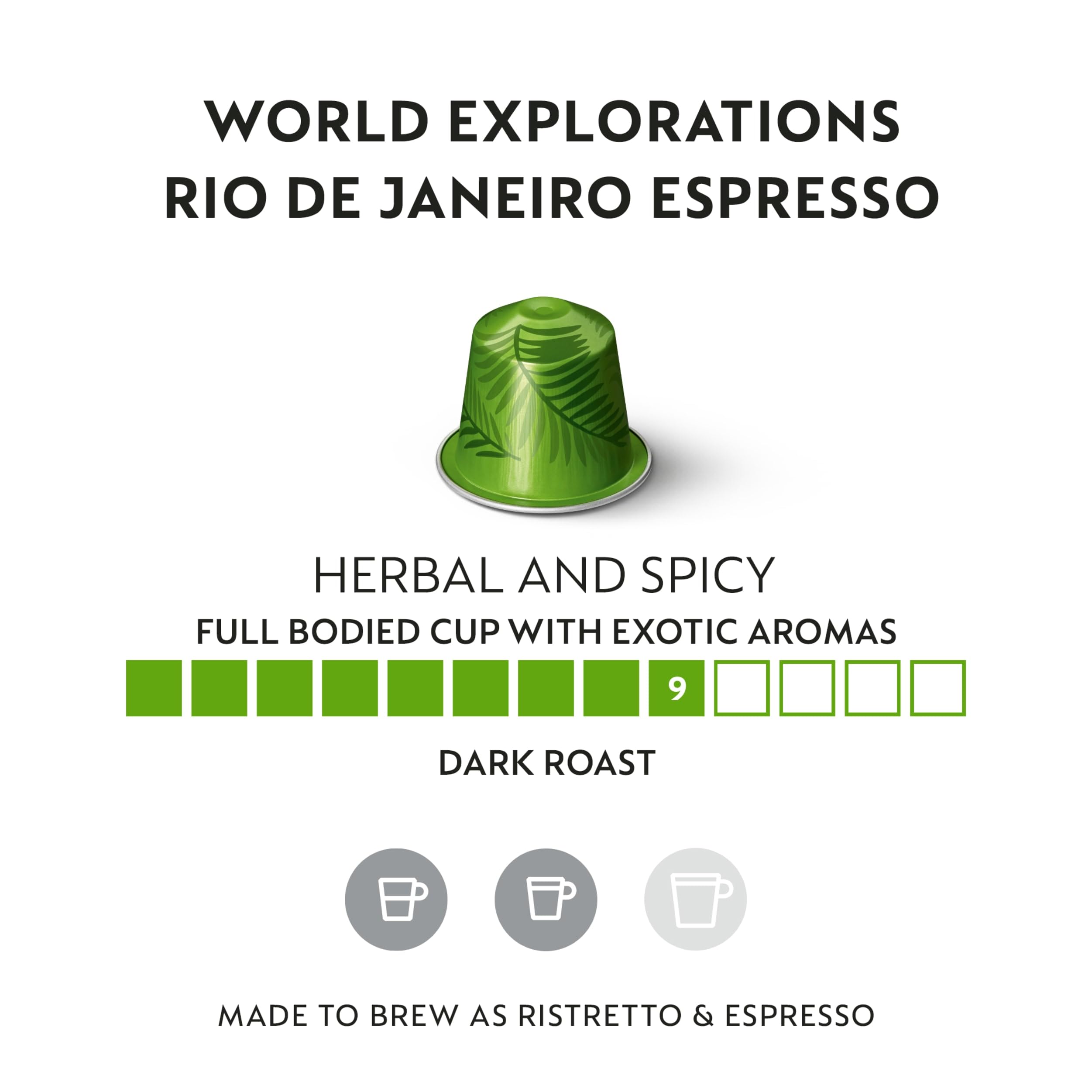 Close-up of a Nespresso Rio de Janeiro capsule highlighting texture and easy insertion for reliable extraction