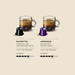 Nespresso Ristretto capsule close-up showing intense roast and concentrated flavor