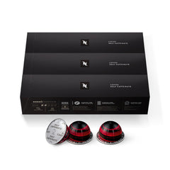 Nespresso Half Caffeinato capsule close-up highlighting sealed freshness