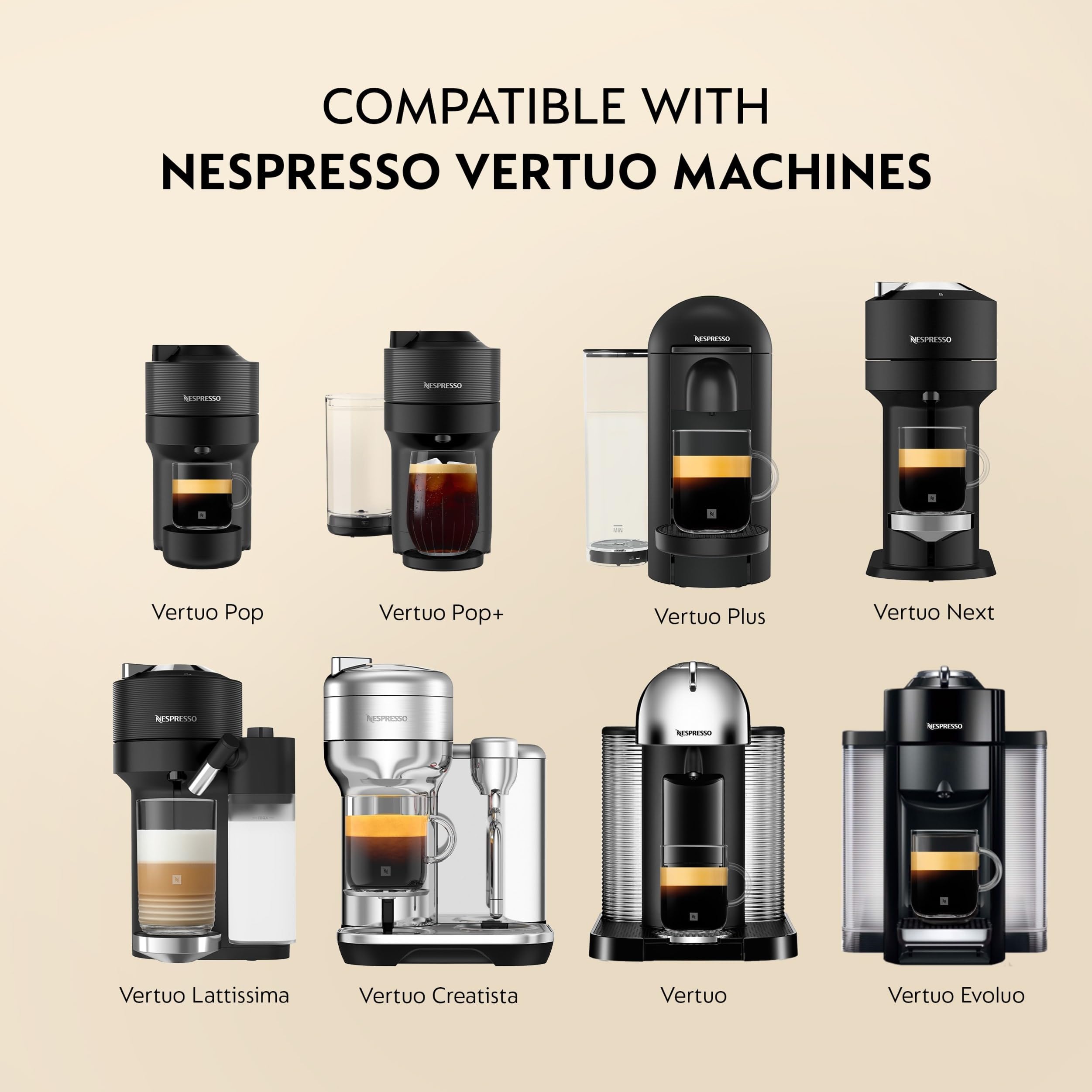 Nespresso Half Caffeinato cup beside ruler for 7.77 fl oz serving scale