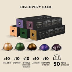 Single Nespresso Vertuo capsule label clearly showing blend name