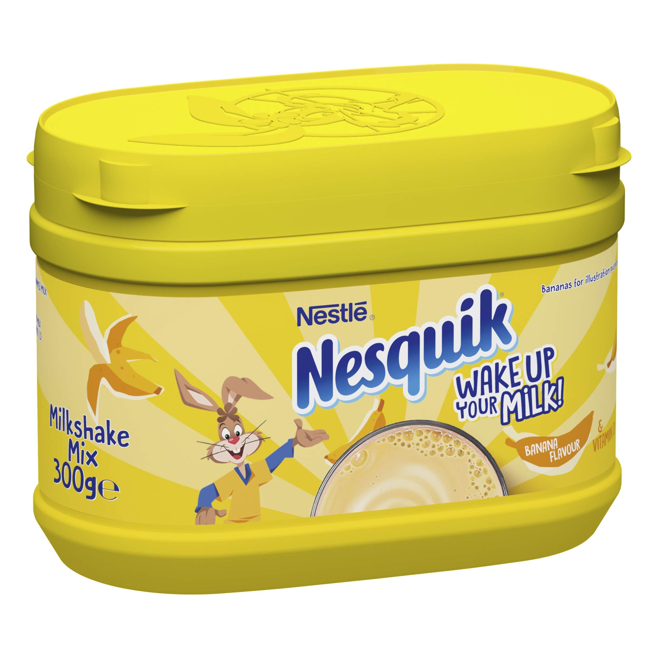 Nesquik powder close-up revealing fine texture for easy mixing and smooth drinks