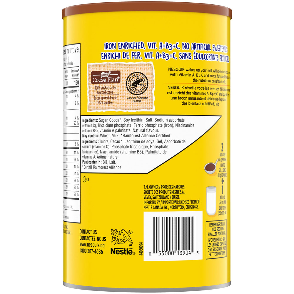 Spoon with Nesquik powder measuring portion for recipe control