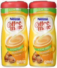 Nestle Coffee-mate front packaging showing canister and label with clear serving benefit