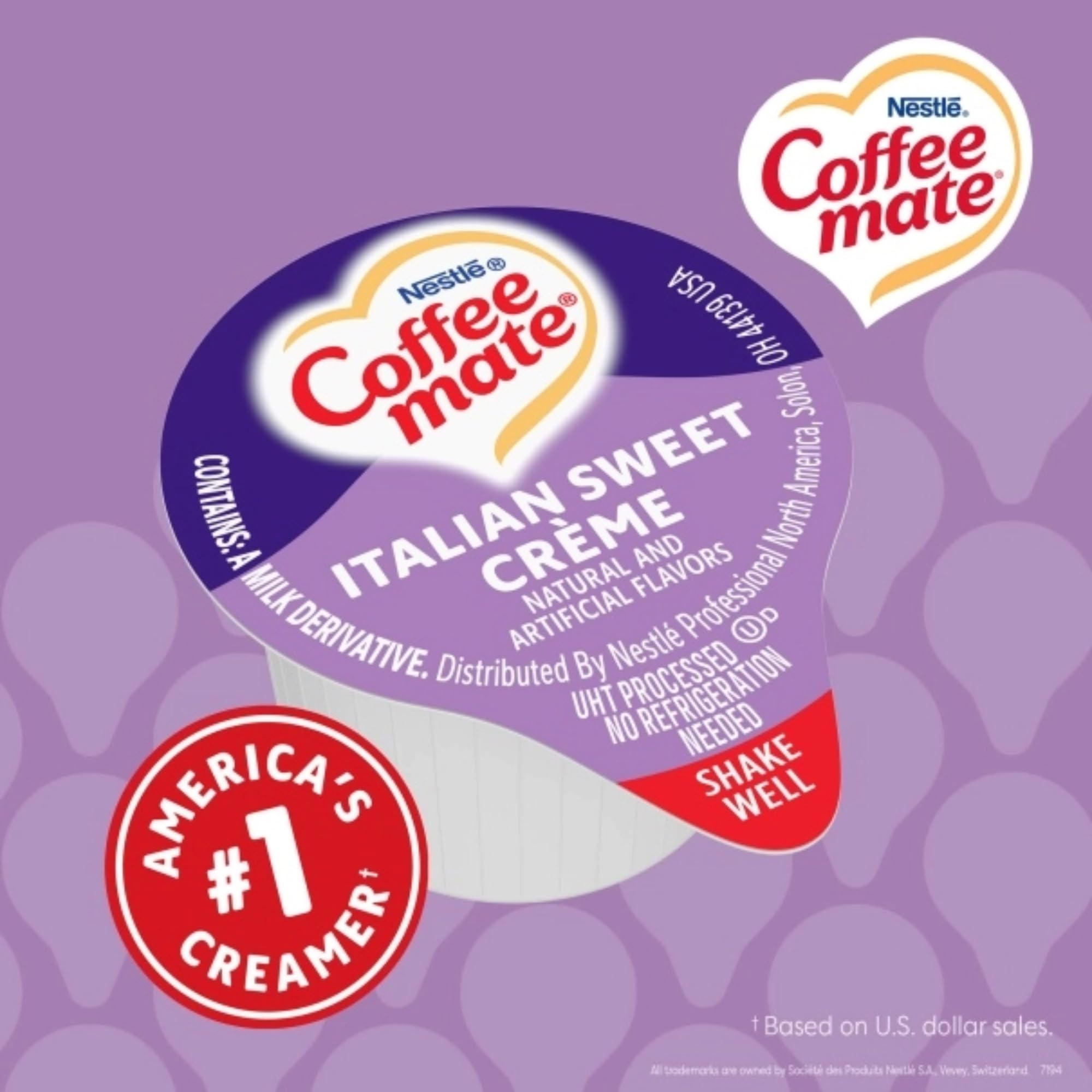 Nestle Coffee mate stack of placed cups demonstrating compact storage