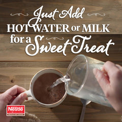 Nestle Hot Cocoa single sachet closeup highlighting easy single-serve convenience